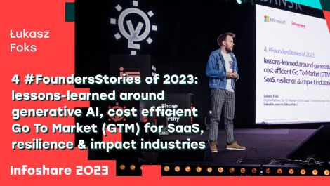4. #FoundersStories of 2023: lessons-learned around generative AI, cost efficient Go To Market (GTM) for SaaS, resilience & impact industries 